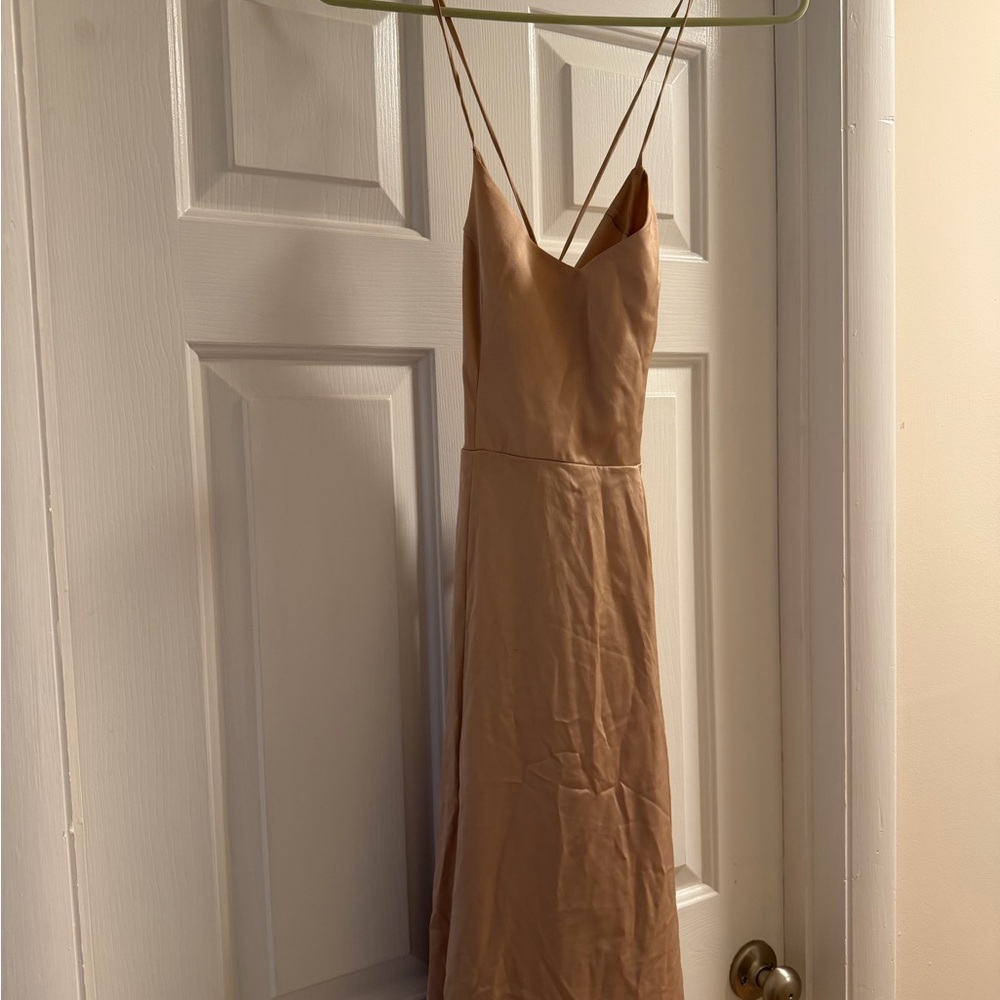 Show Me Your MuMu Backless champagne Dress